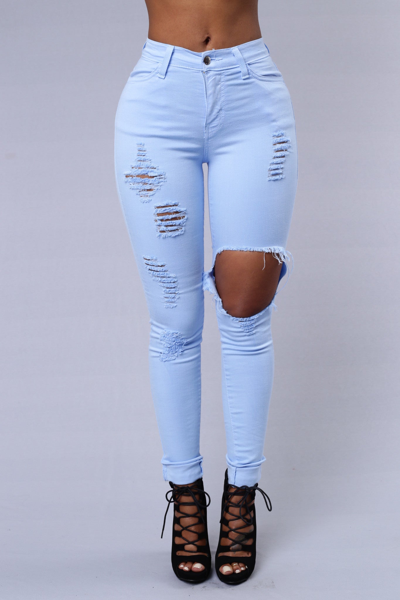 Glistening Jeans - Baby Blue