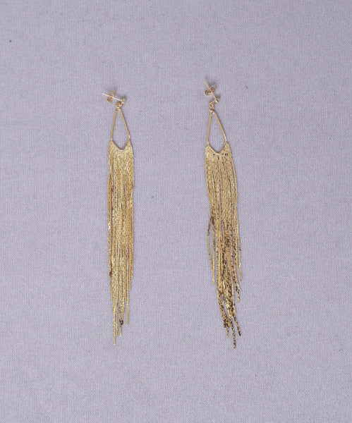 On The Fringe Earrings - Gold