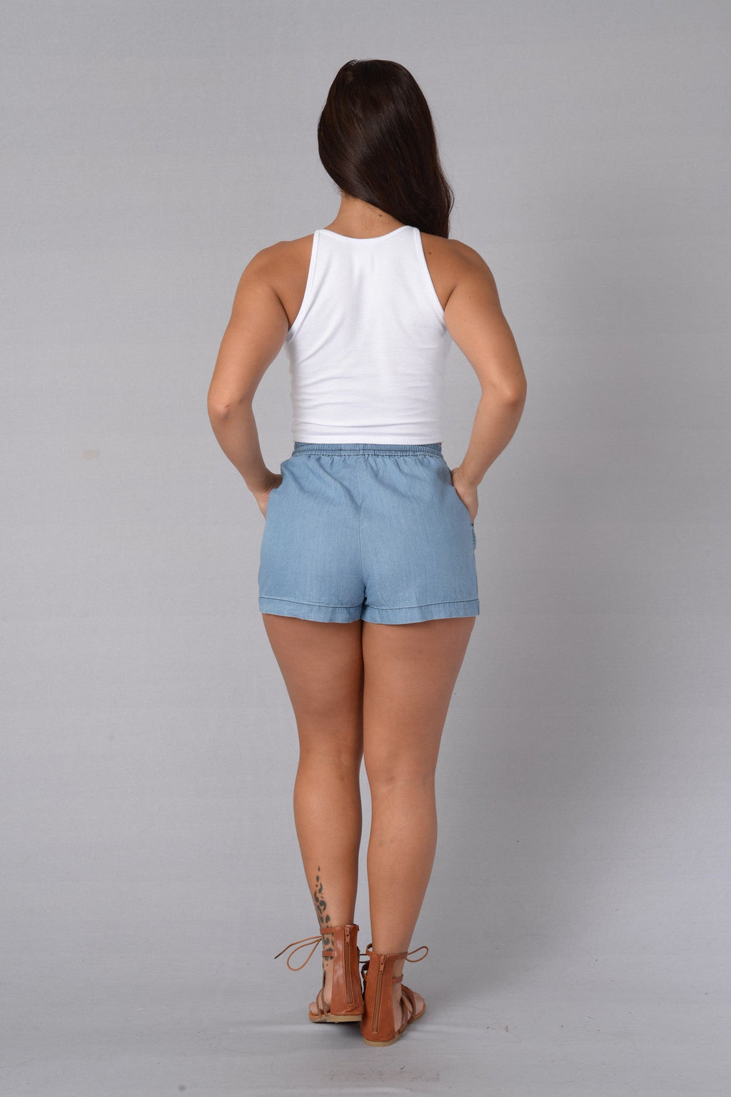 Easy Breezy Shorts - Light Indigo