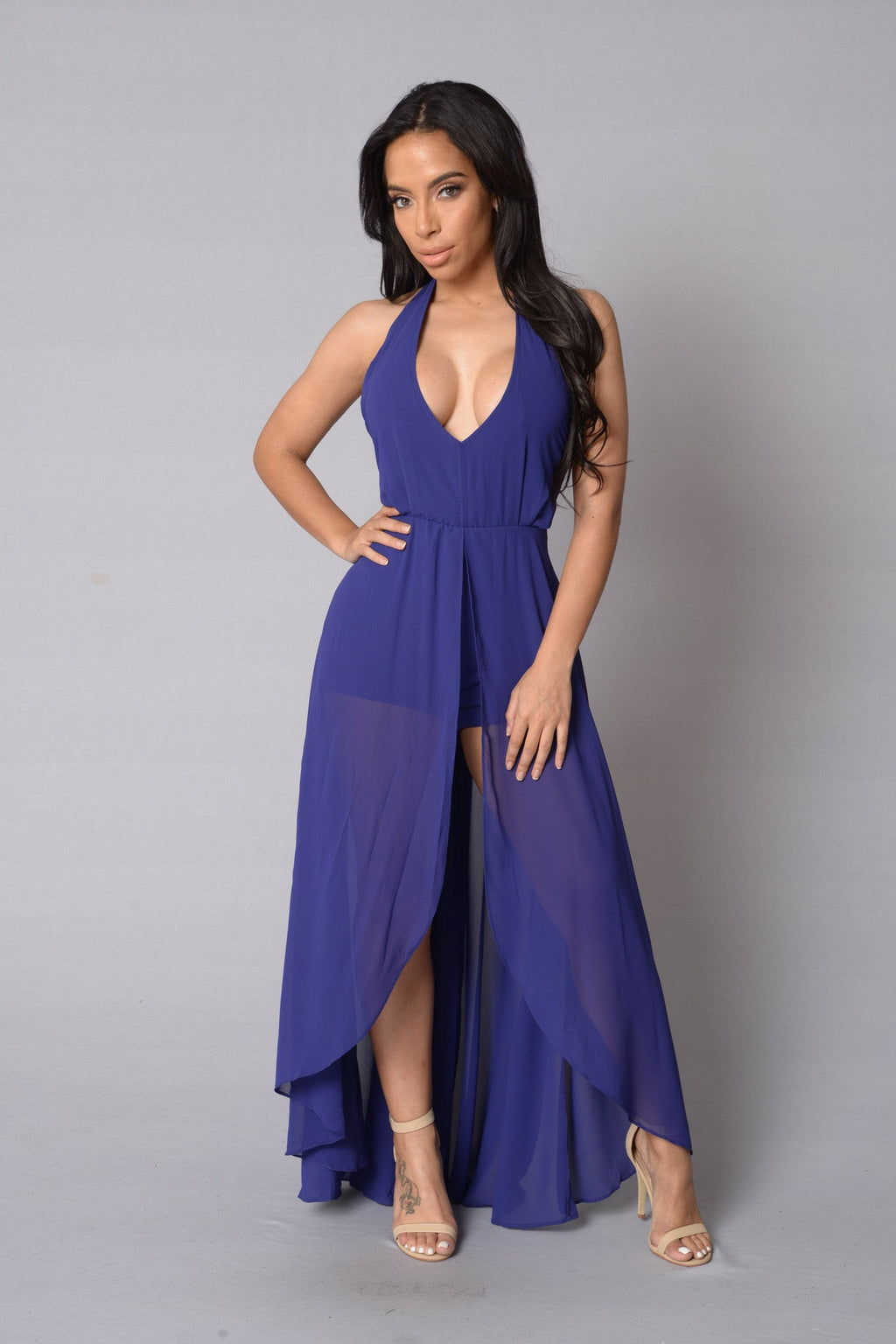 Easy Flow Romper - Purple