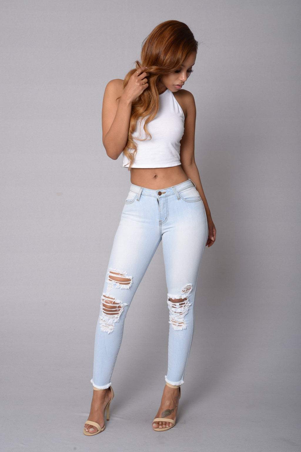 Bad Gal Jeans - Light Wash