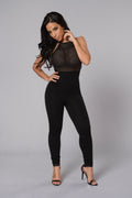 Shadow Play Jumpsuit - Black