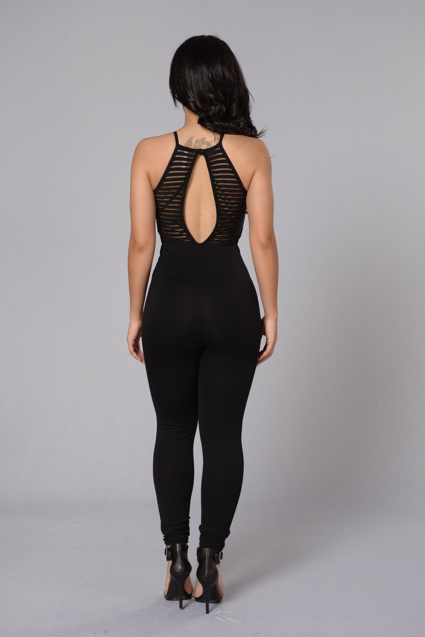 Shadow Play Jumpsuit - Black