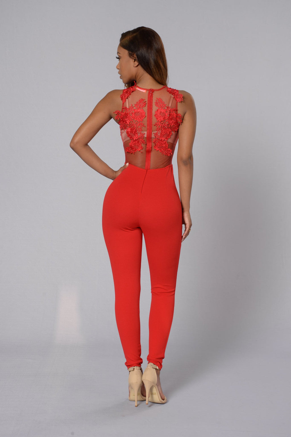 Sweet Revenge Jumpsuit - Red