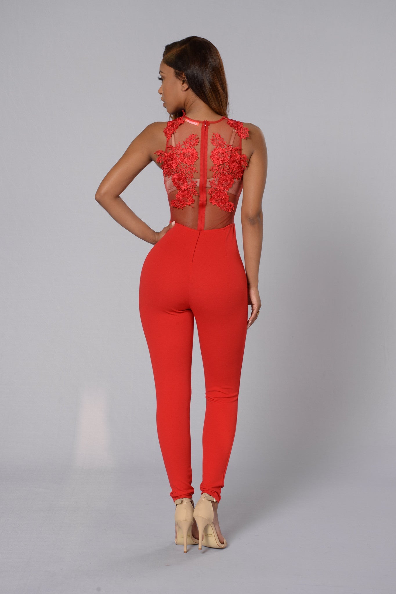 Sweet Revenge Jumpsuit - Red