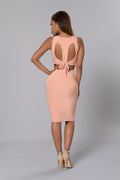 Fingers Crossed Dress - Peach