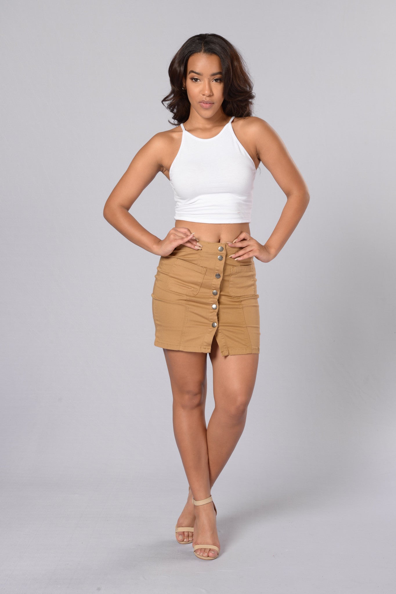 Hit The Road Skirt - Wheat