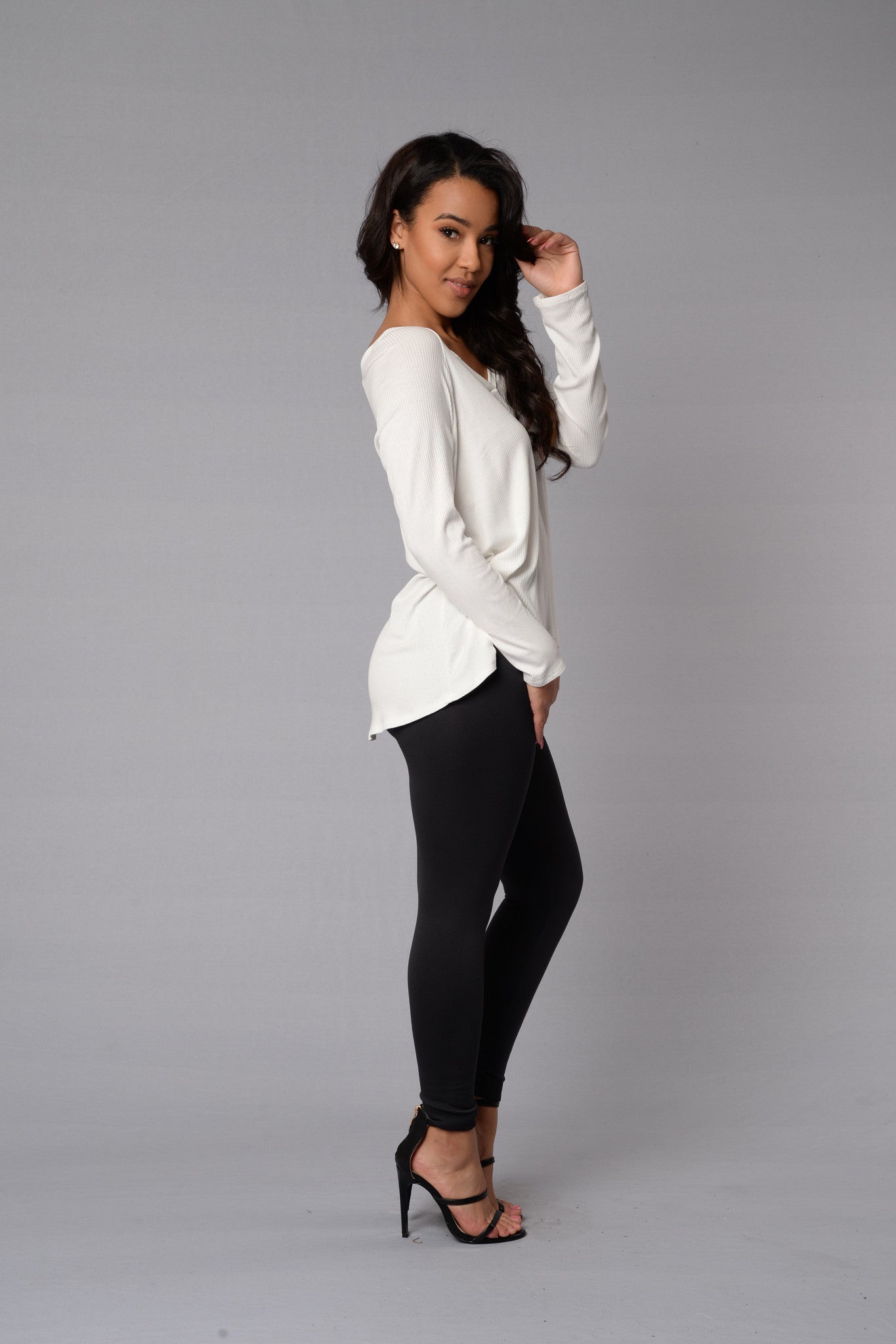 Yes Fleece Leggings - Slate