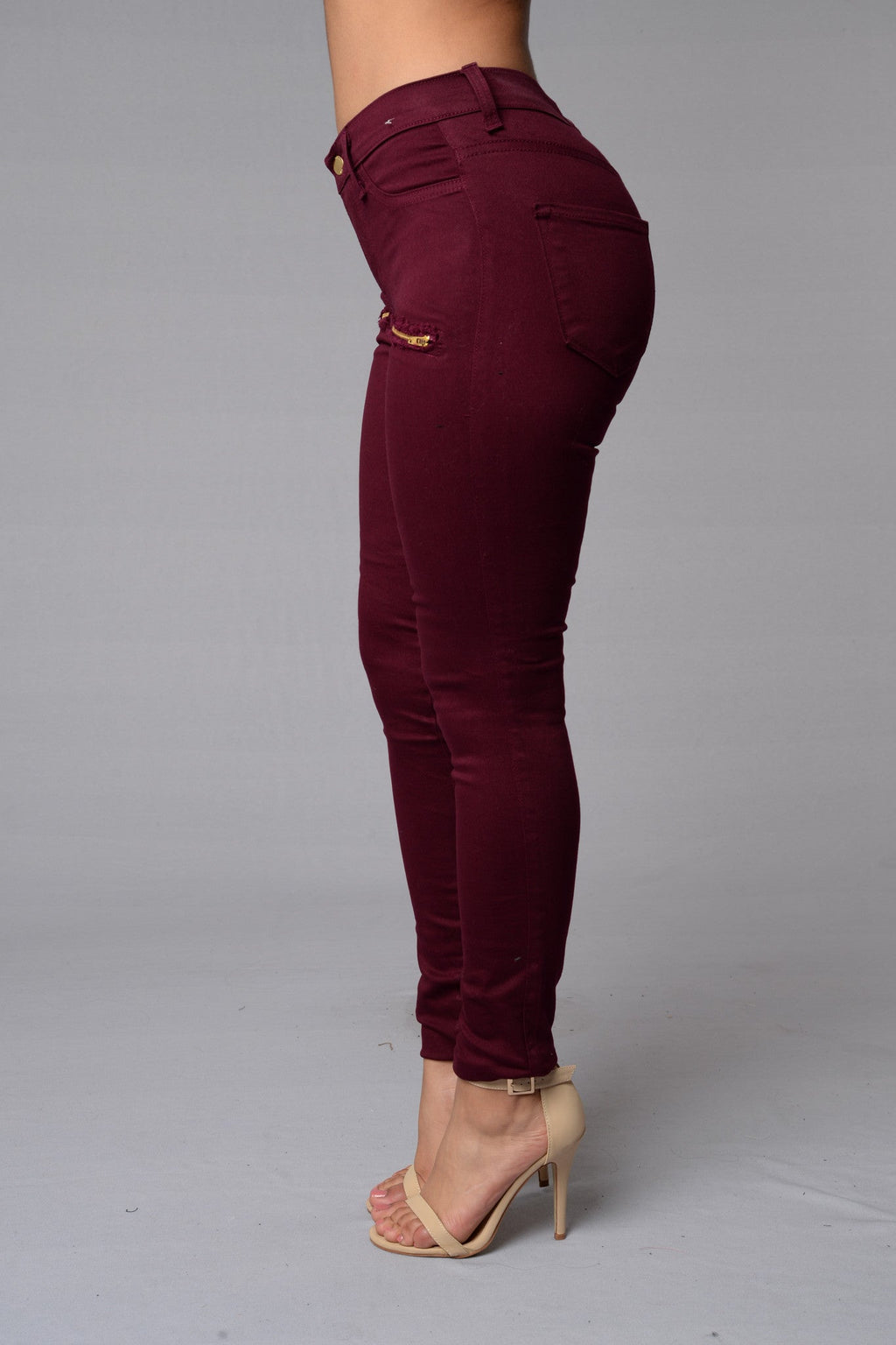 Zip Code Jeans - Burgundy