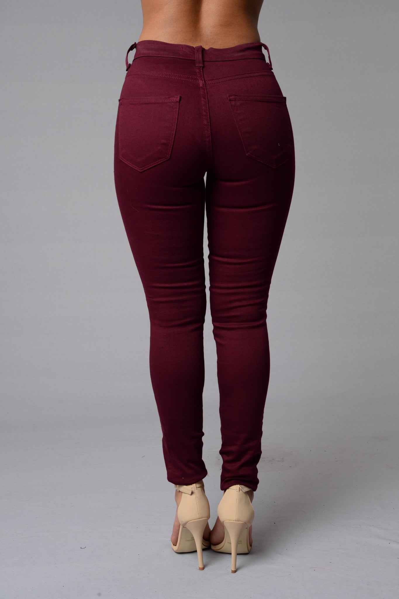 Zip Code Jeans - Burgundy