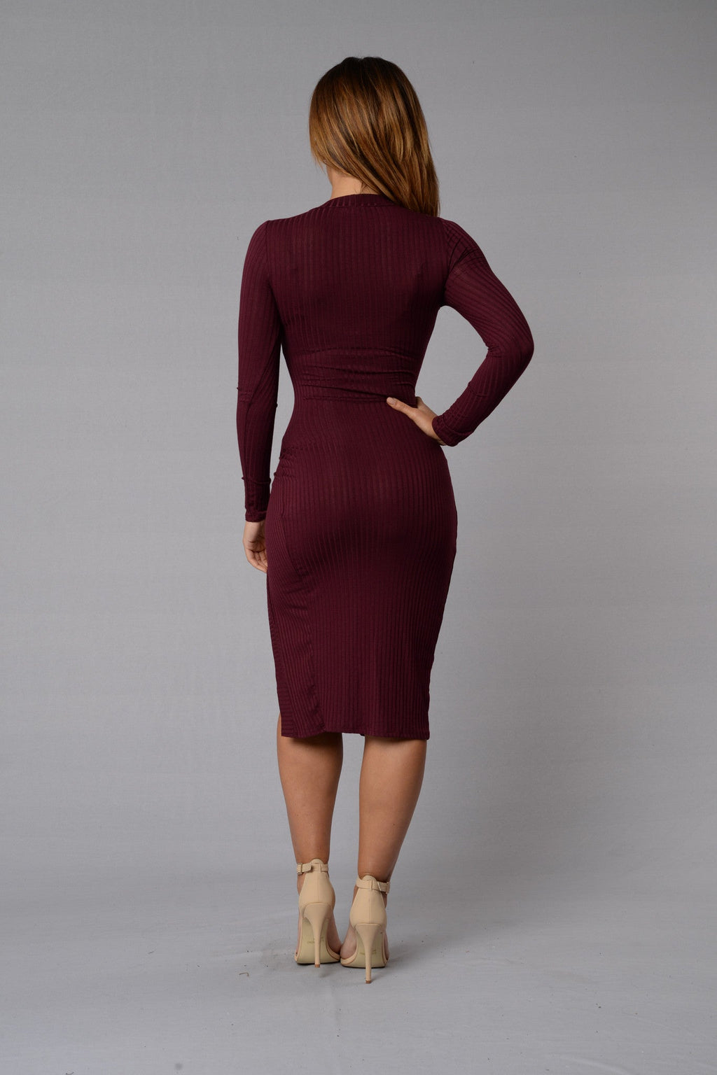 High Society Dress - Wine