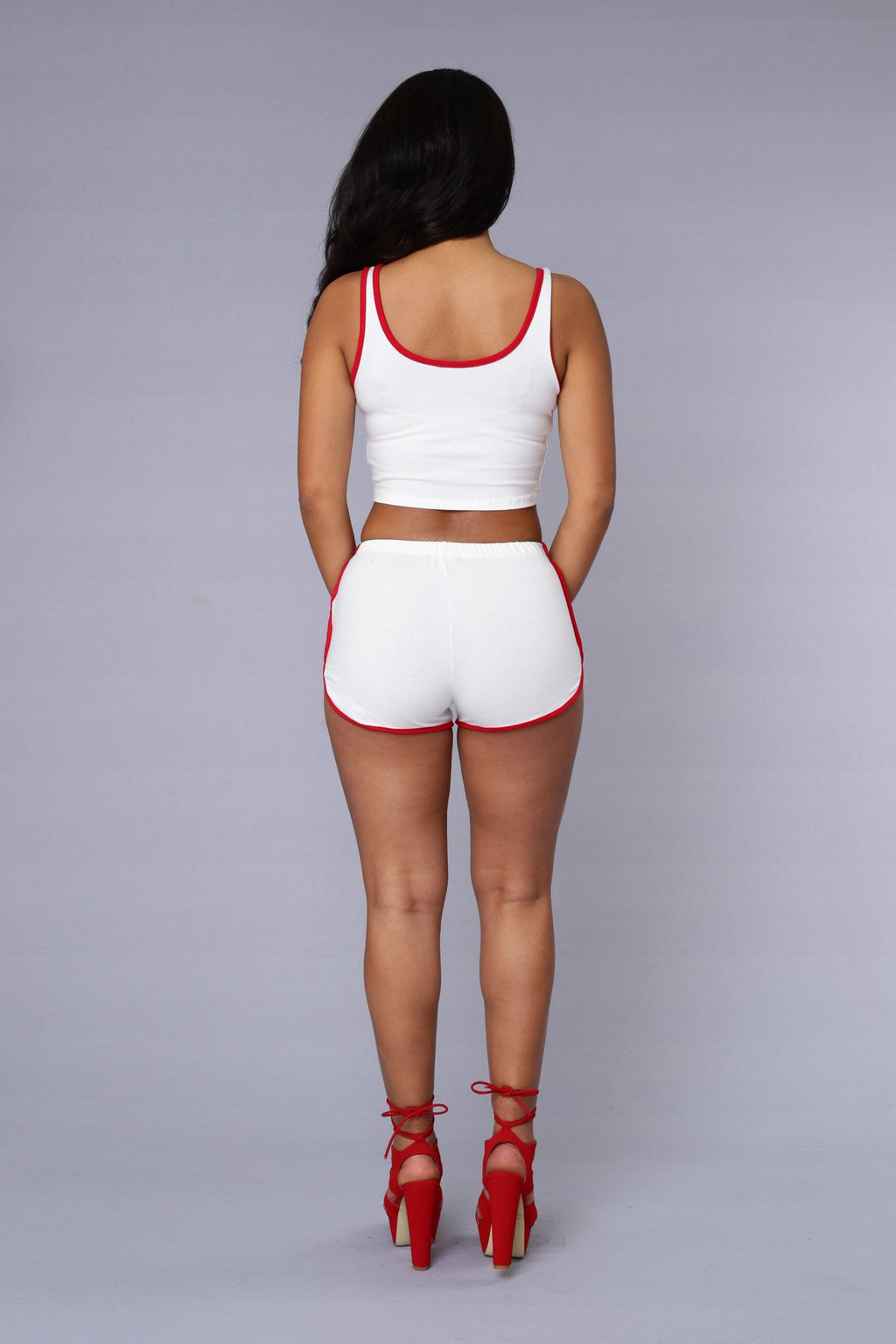 Hot Shot Top - Ivory/Red