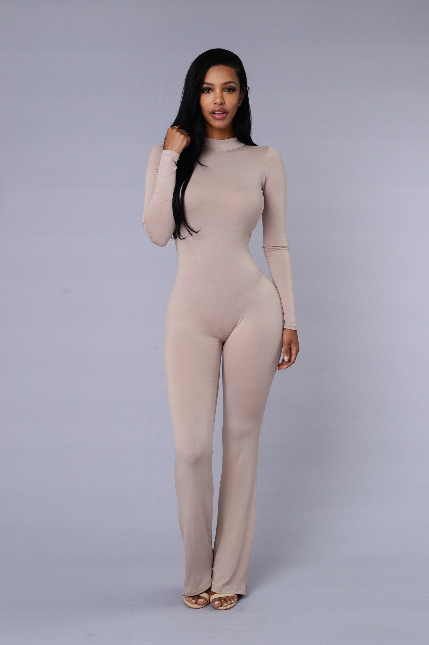 Underneath it All Jumpsuit - Sand