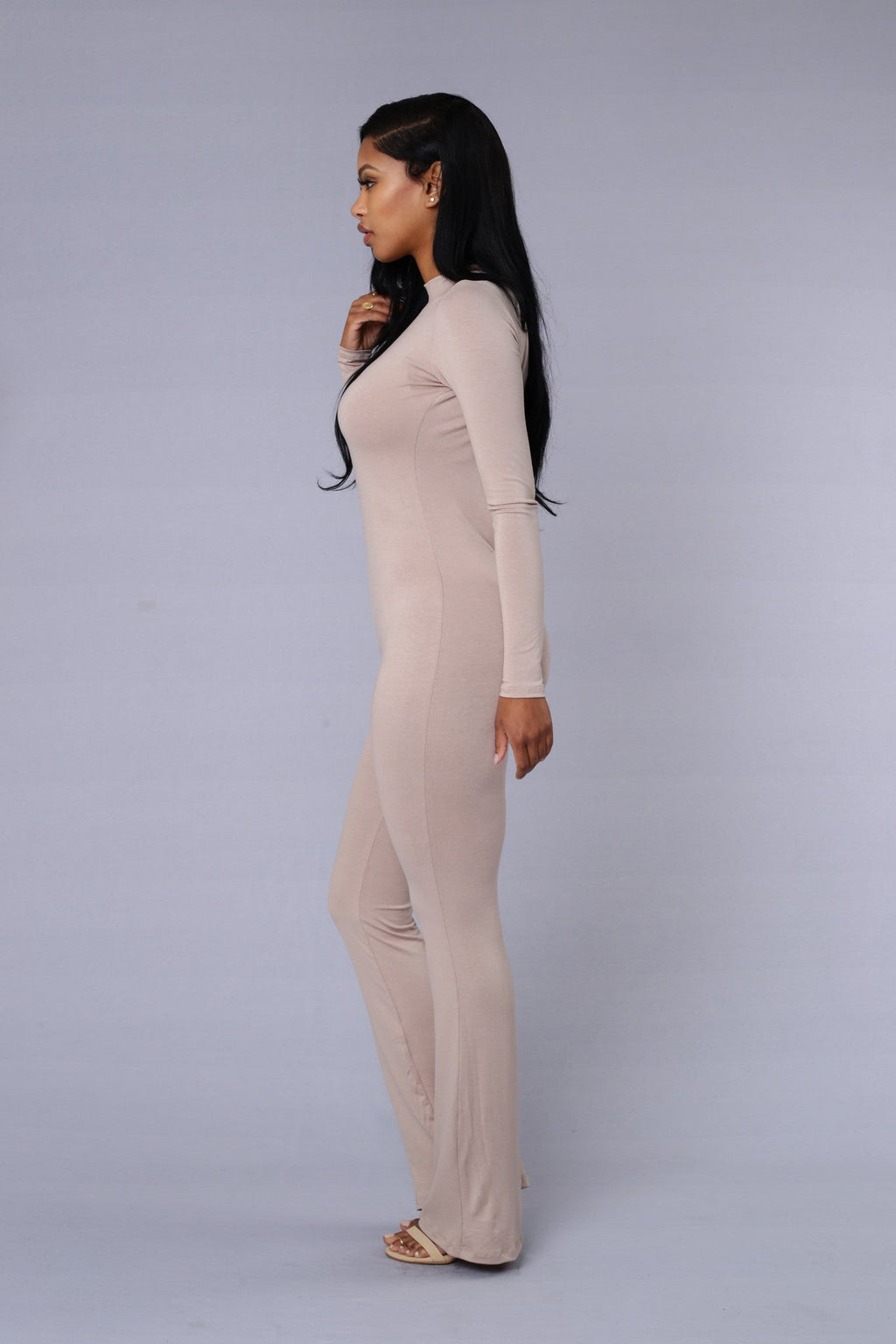 Underneath it All Jumpsuit - Sand