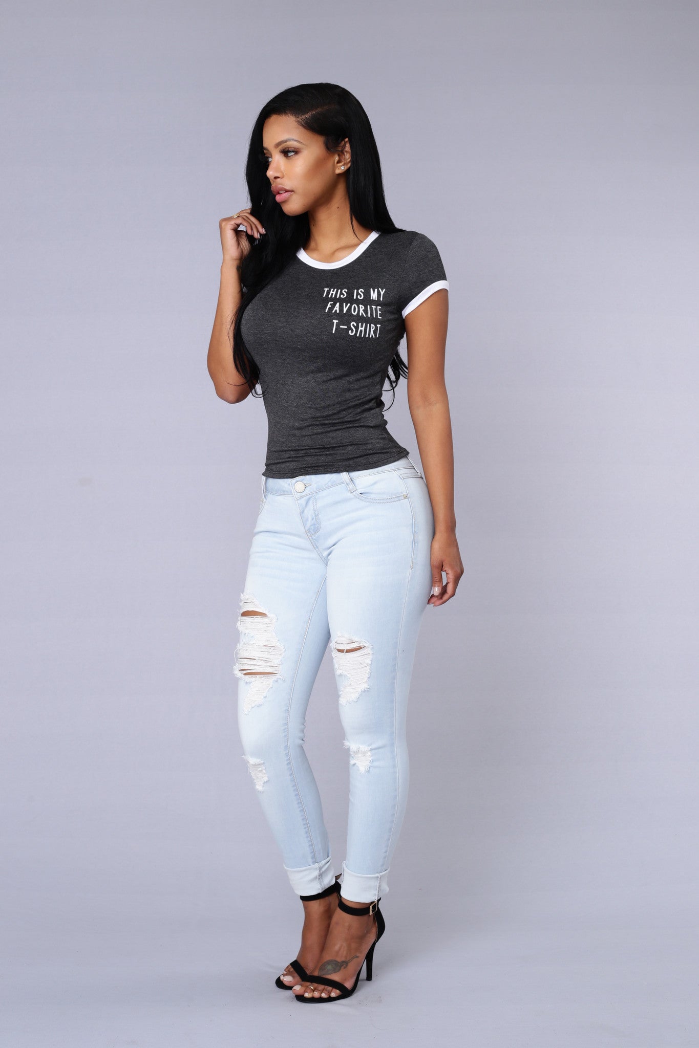 This is my Favorite Tee - Charcoal