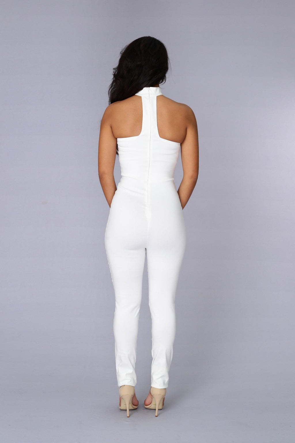 Neck Deep Jumpsuit - Off White