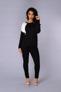 Courtside Tee - Black/Ivory