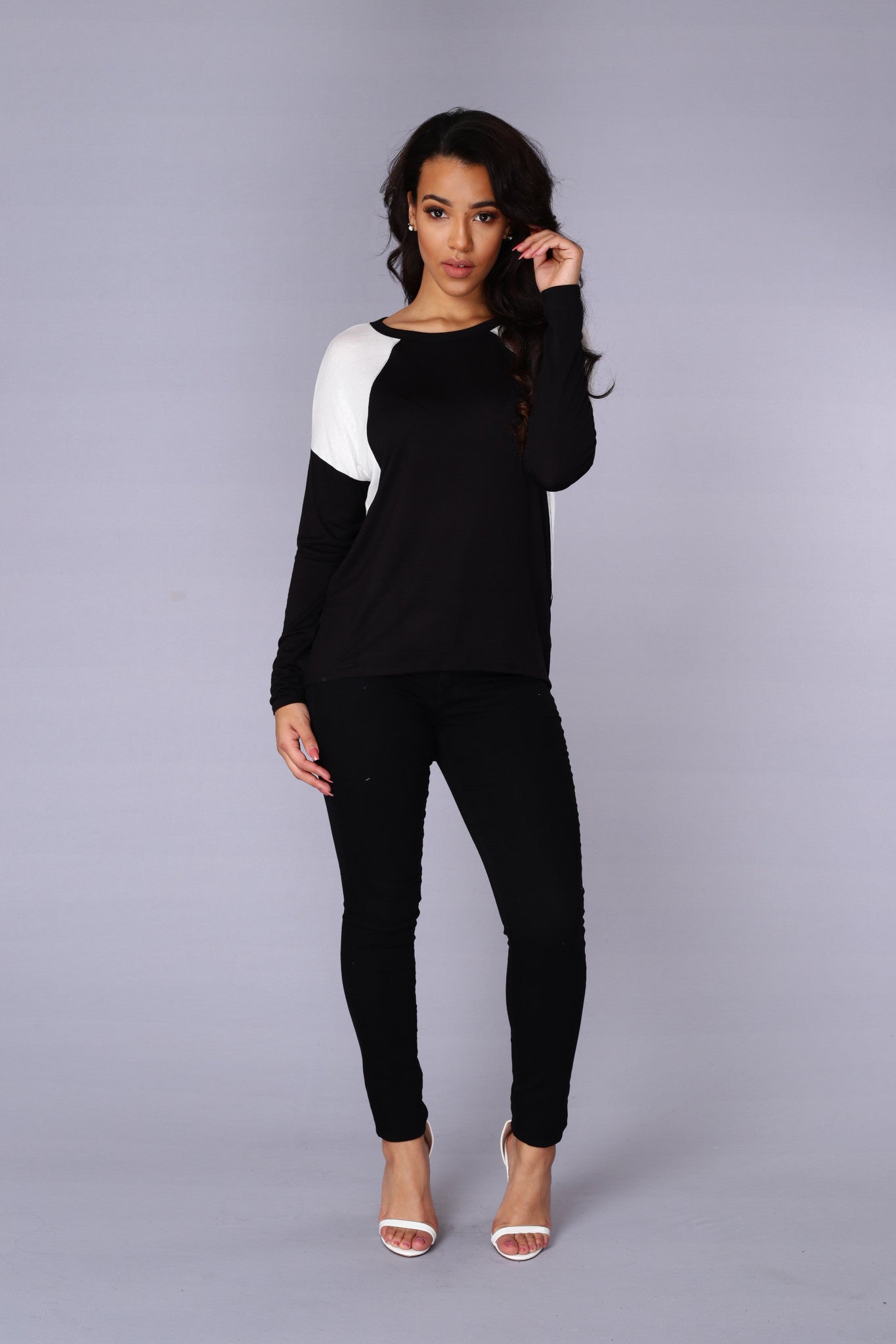 Courtside Tee - Black/Ivory