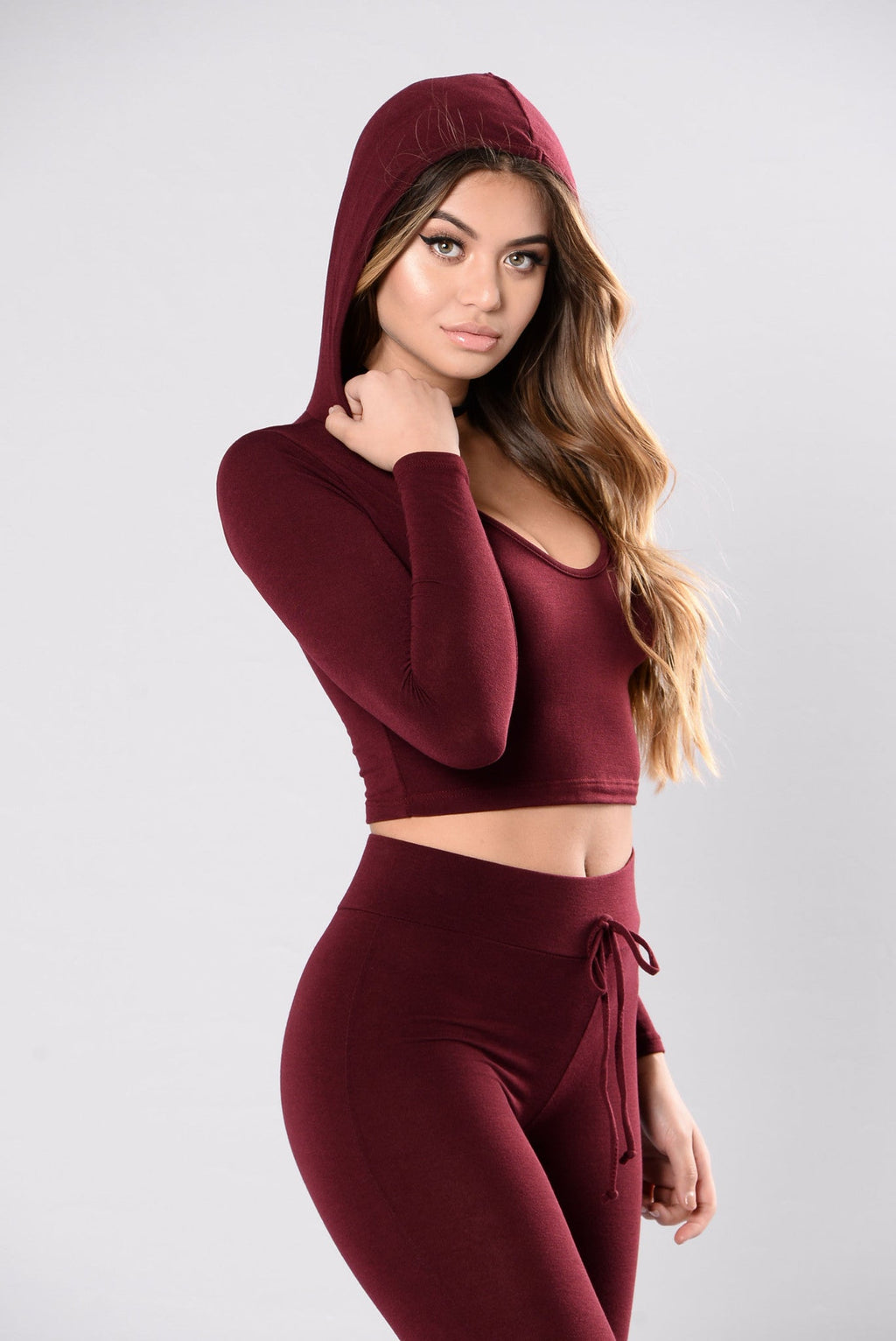 International Lover Hoodie - Burgundy