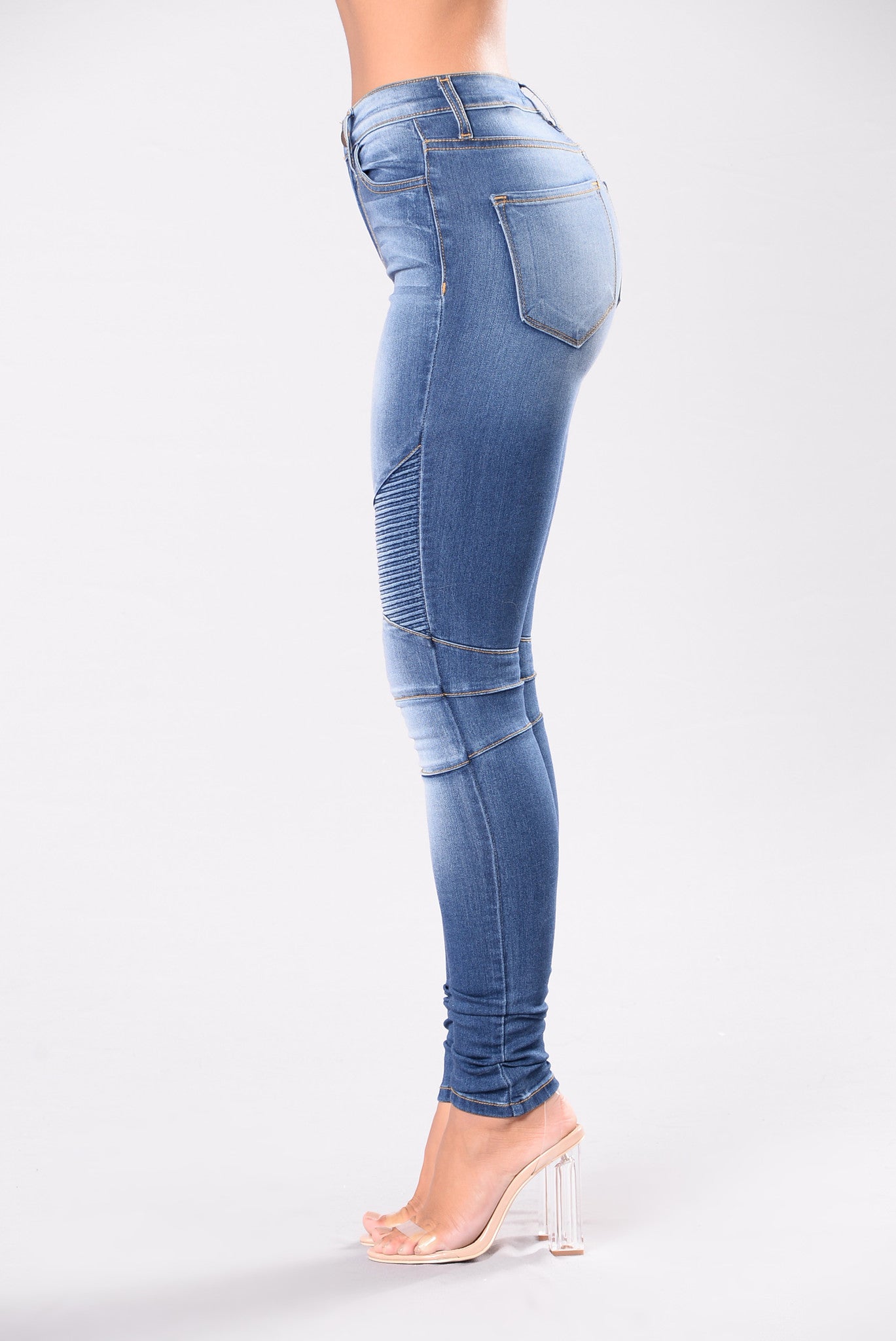 Oliver Moto Jeans - Medium Blue