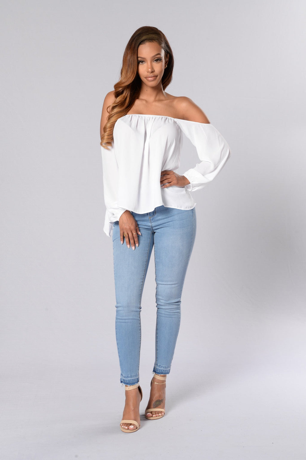 A Soft Touch Top - White