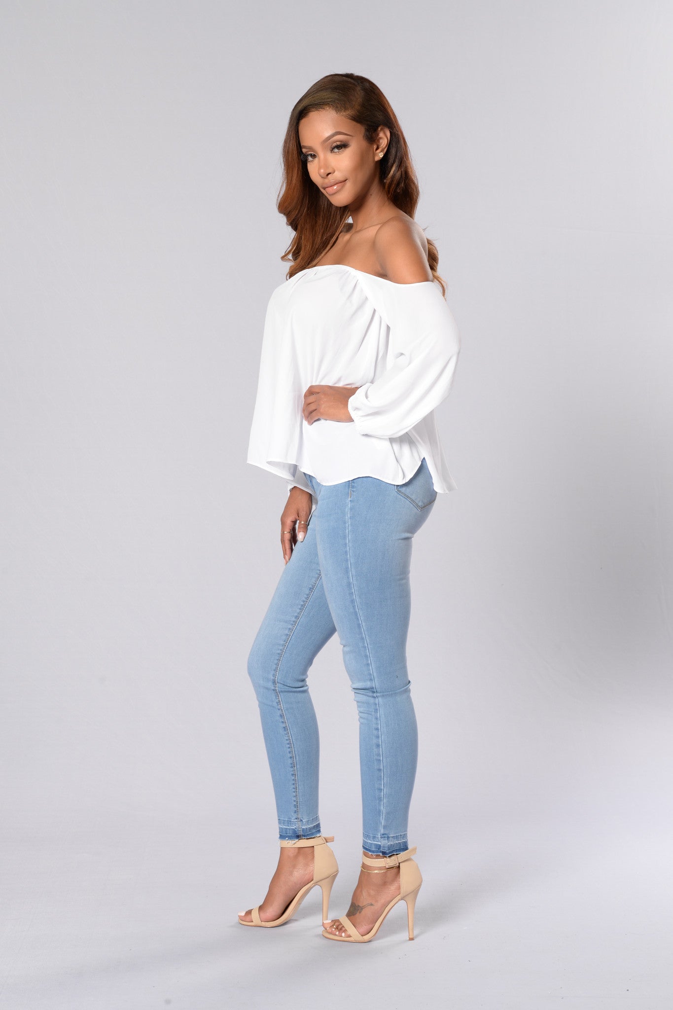 A Soft Touch Top - White
