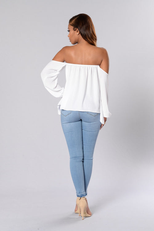 A Soft Touch Top - White