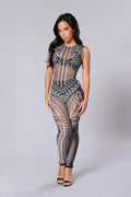 Running Wild Jumpsuit - Charcoal/Combo