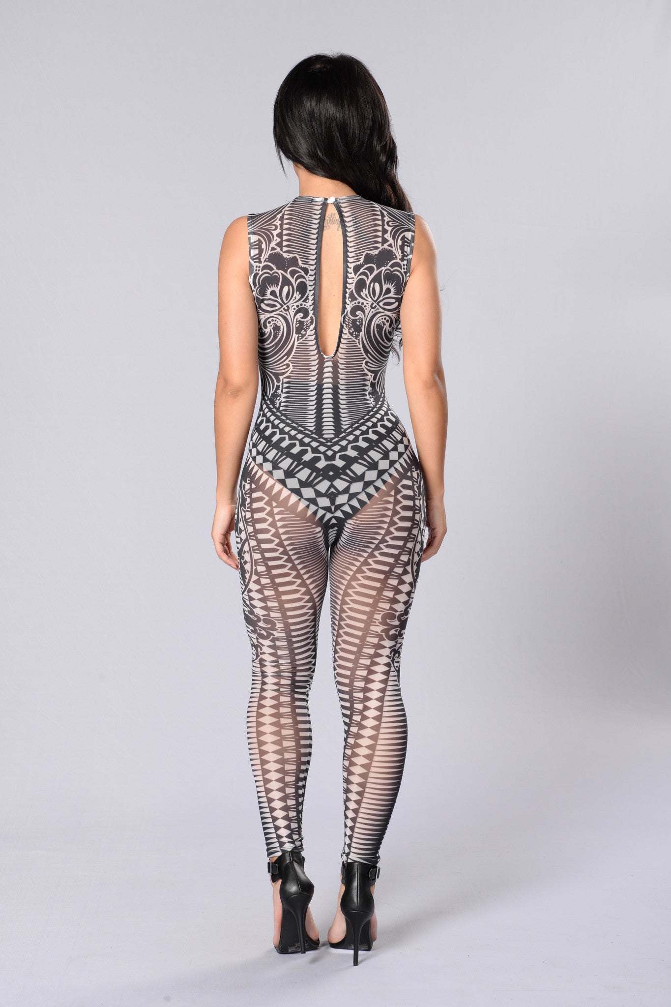 Running Wild Jumpsuit - Charcoal/Combo