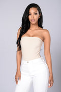 Tubular Bodysuit - Nude