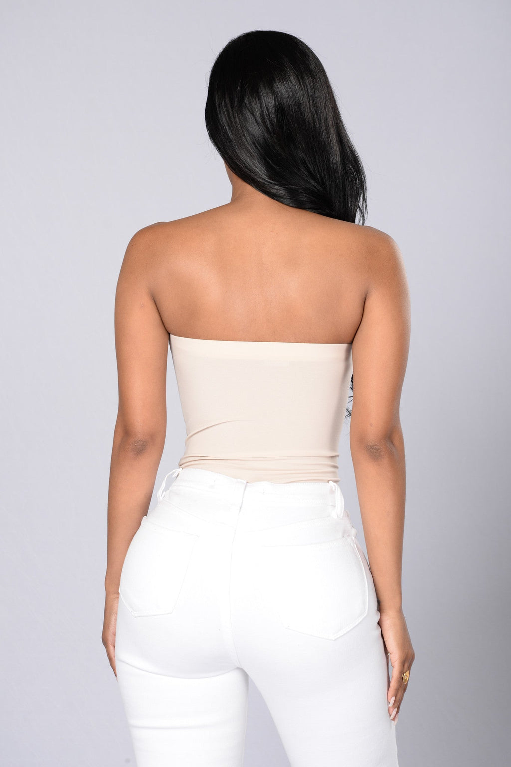 Tubular Bodysuit - Nude