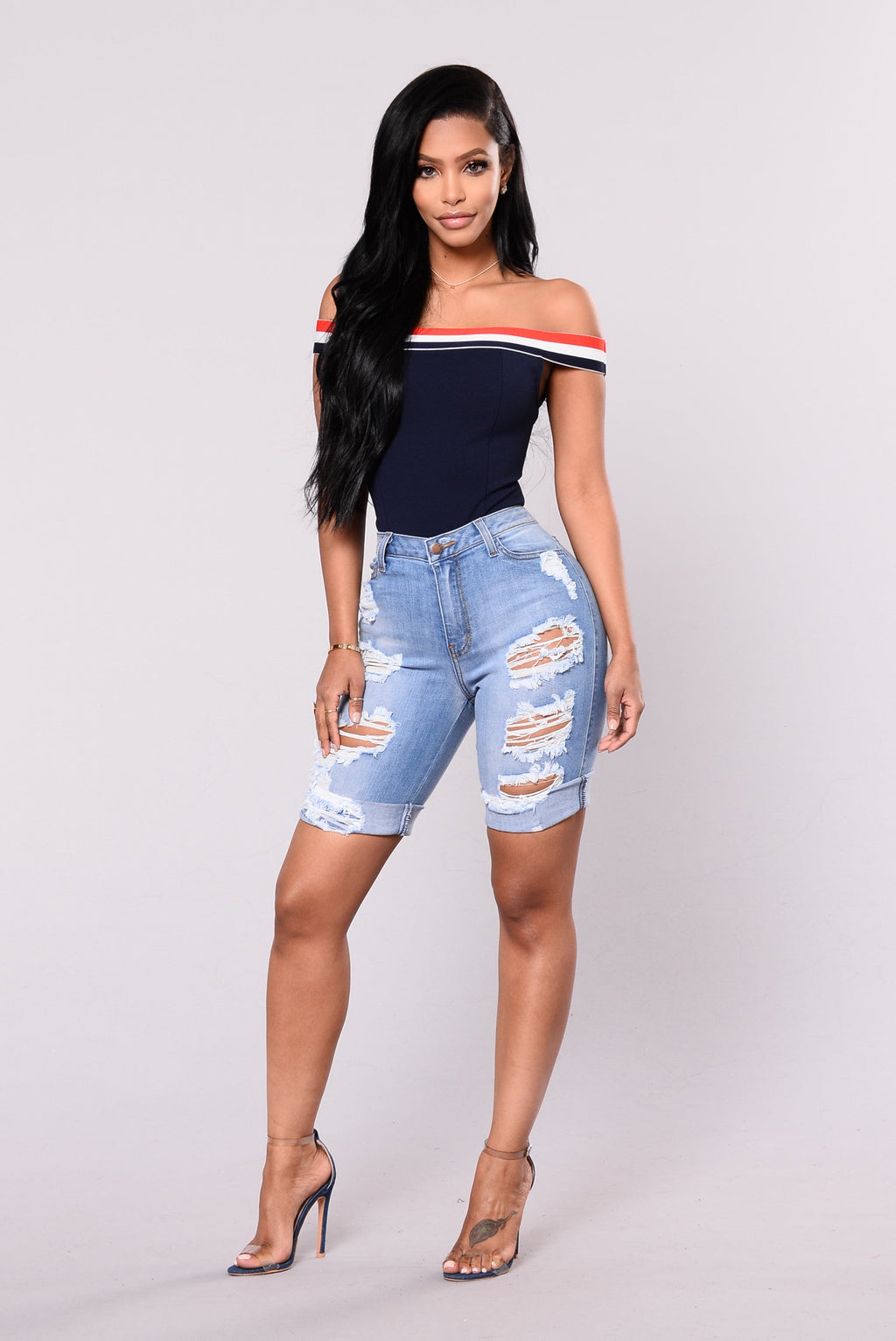 Shipwrecked Bermuda Shorts - Denim Blue