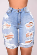 Shipwrecked Bermuda Shorts - Denim Blue