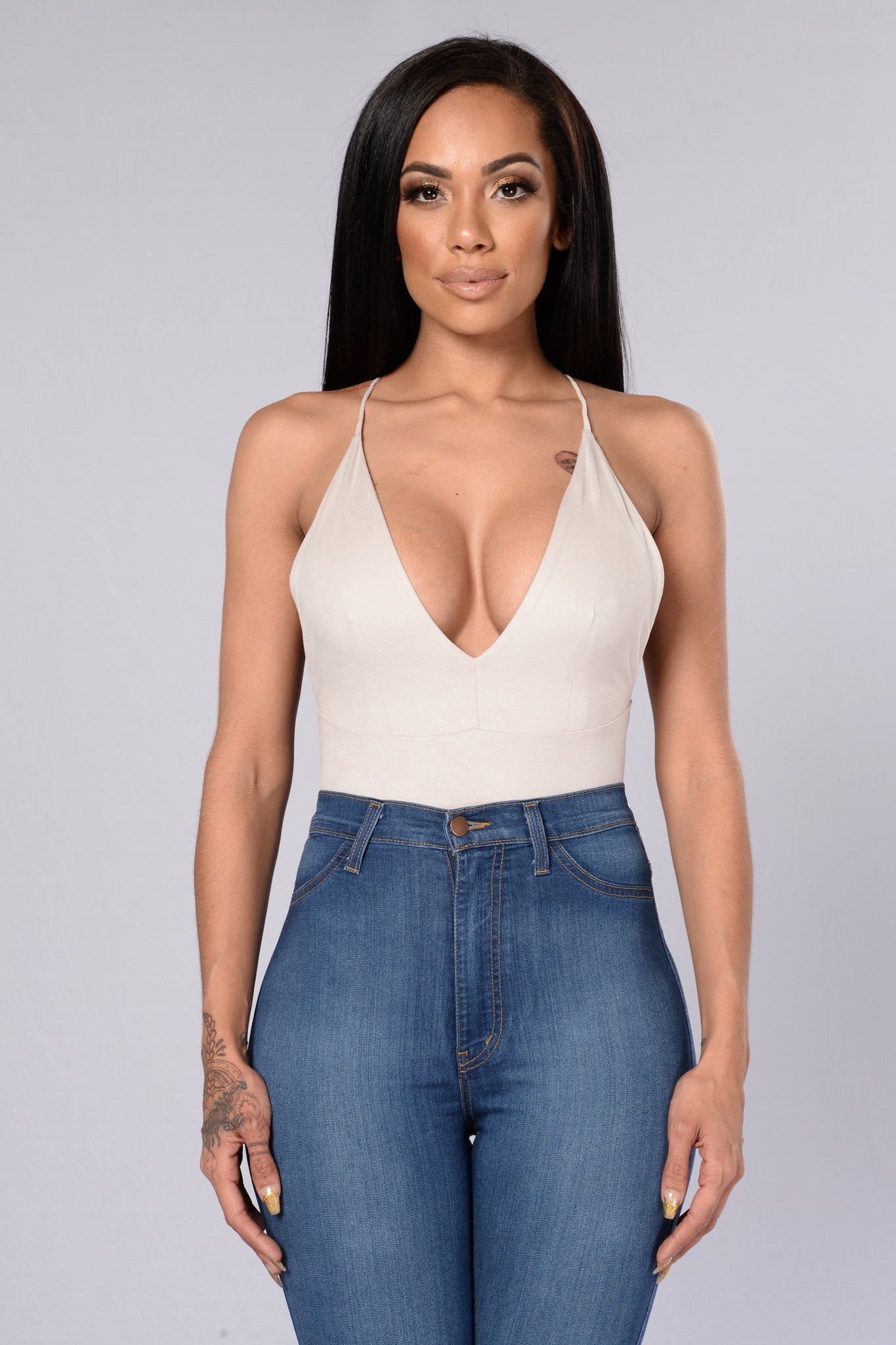 Skye Bodysuit - Oatmeal