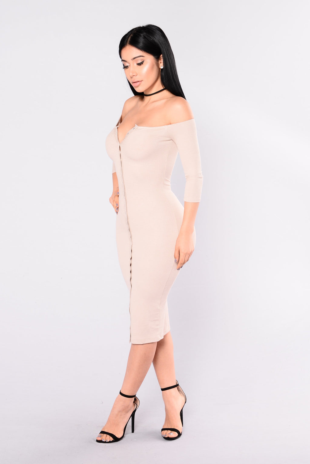 Puppy Love Dress - Taupe