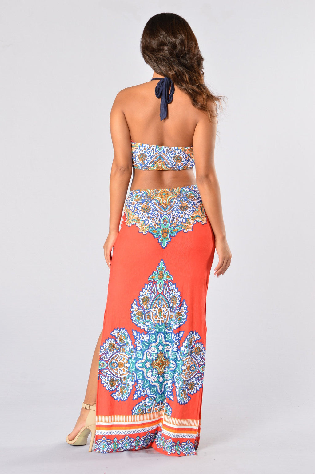 Crystal Persuasion Dress - Tomato