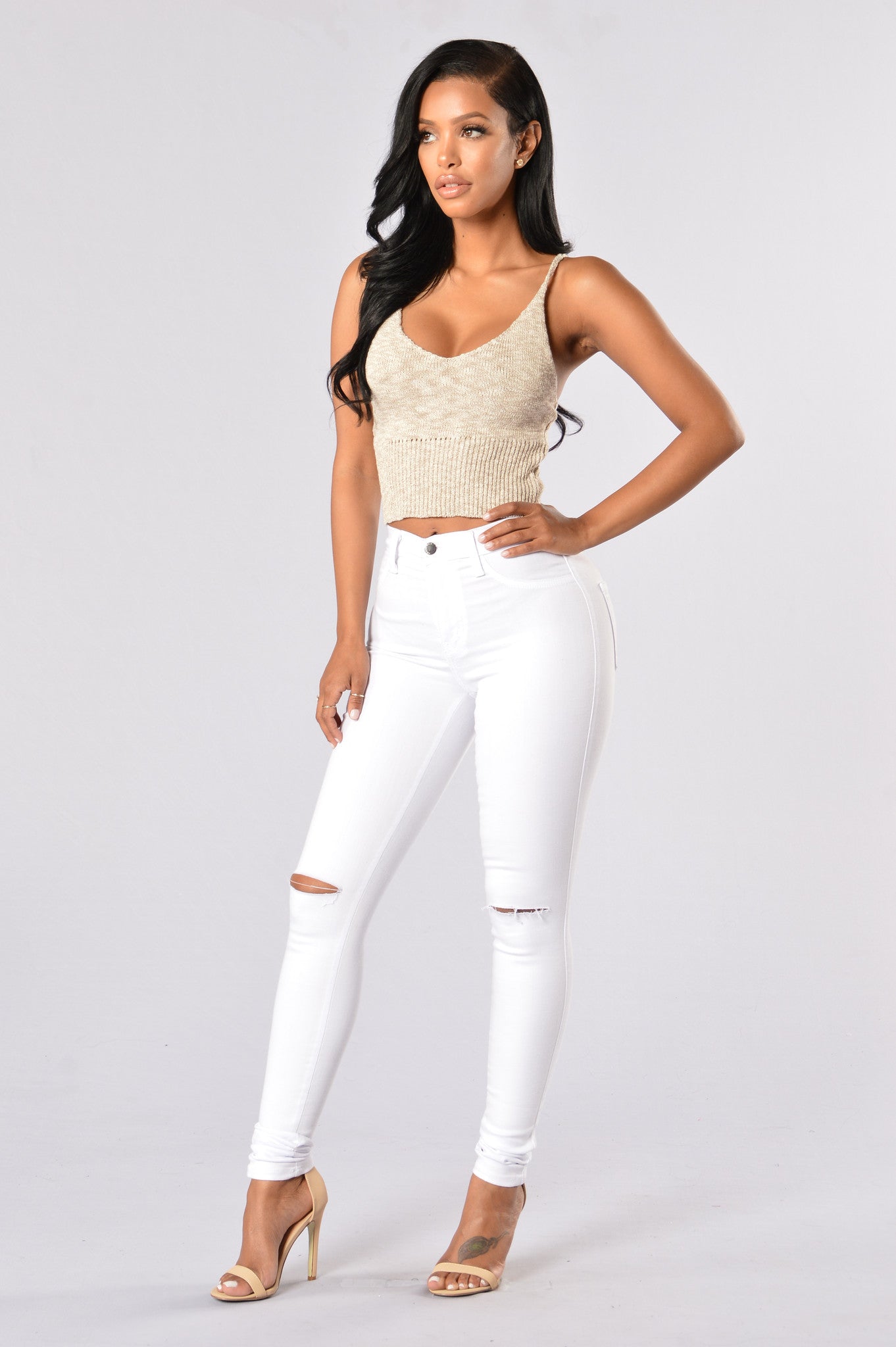 Angie Top - Taupe