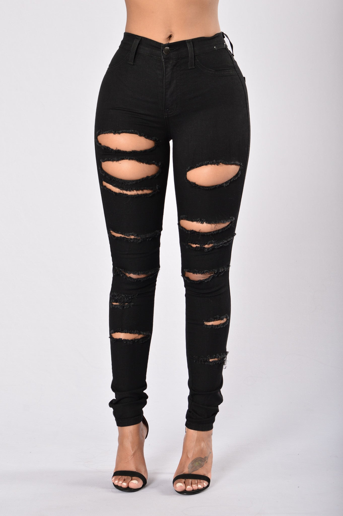 Slash and Burn Jeans - Black