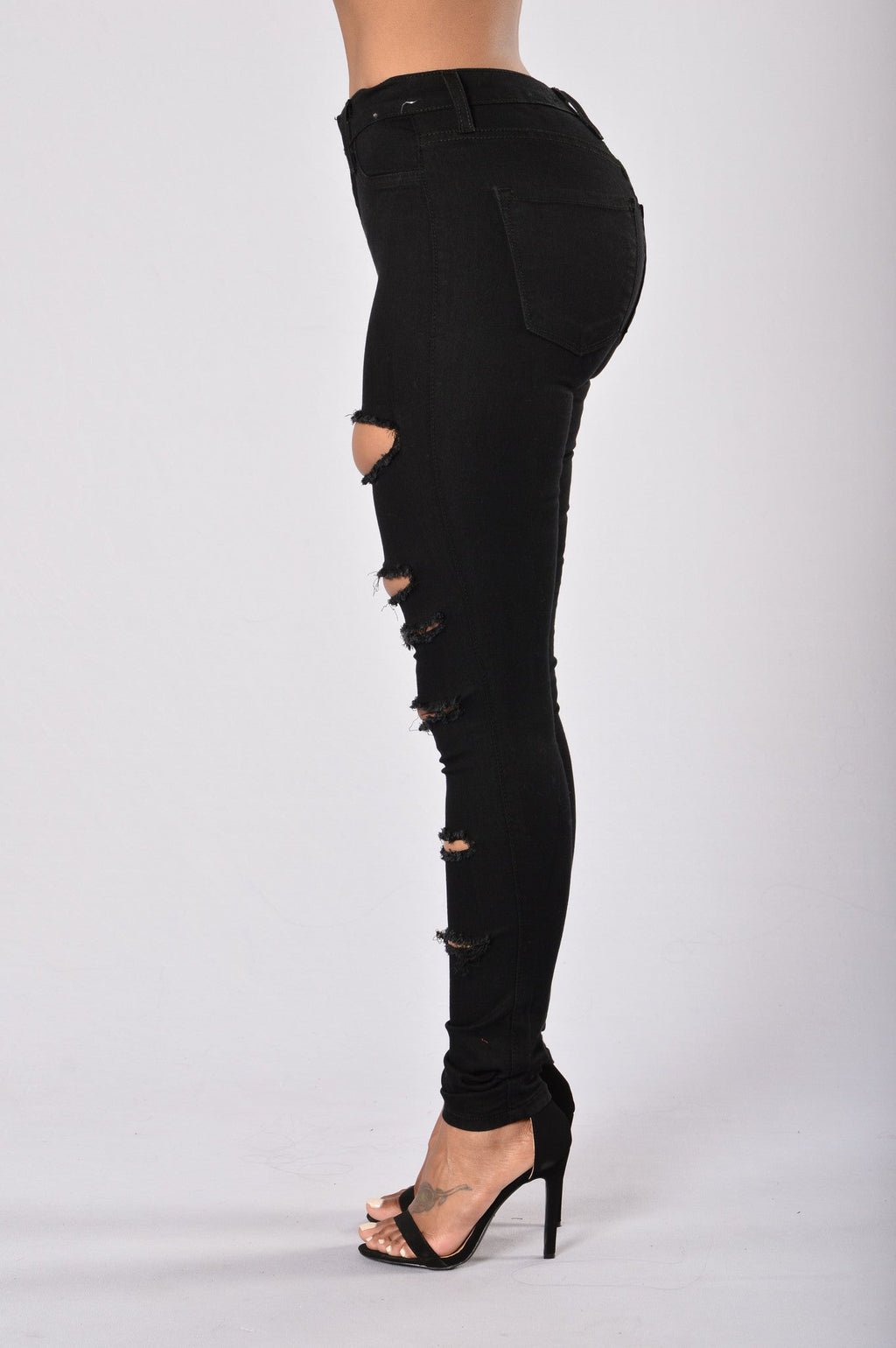 Slash and Burn Jeans - Black