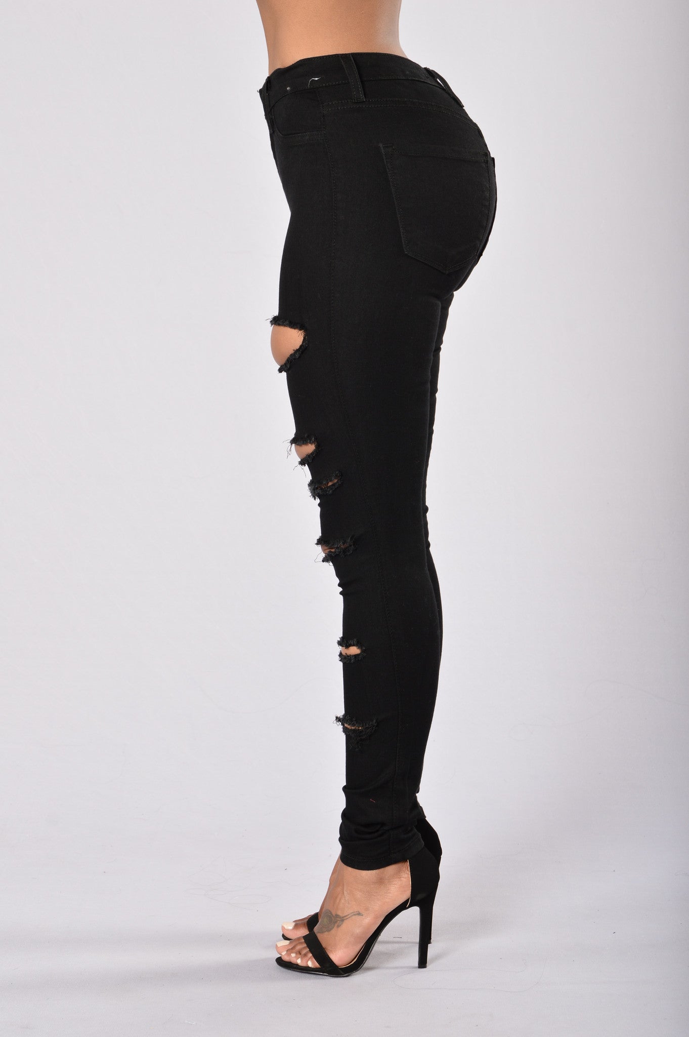 Slash and Burn Jeans - Black
