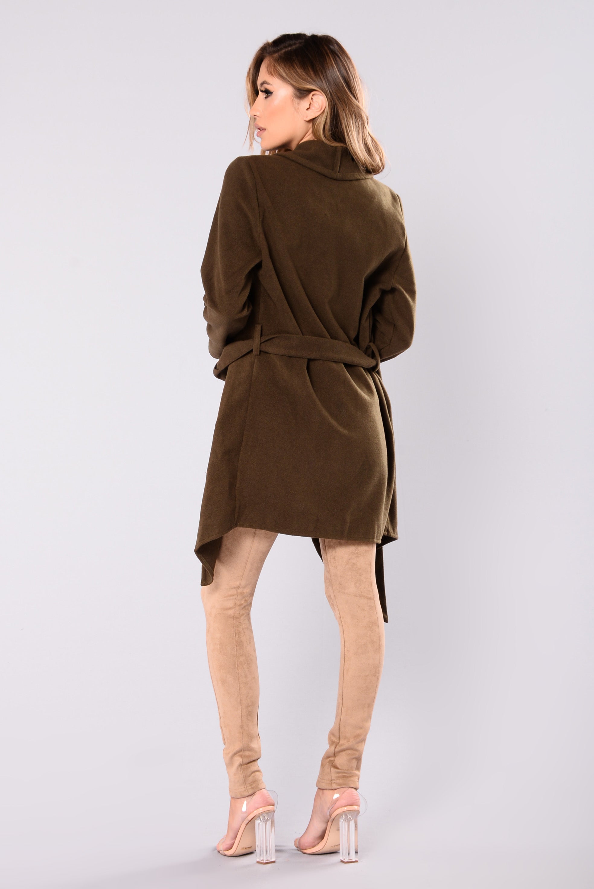 Manhattan City Coat - Olive