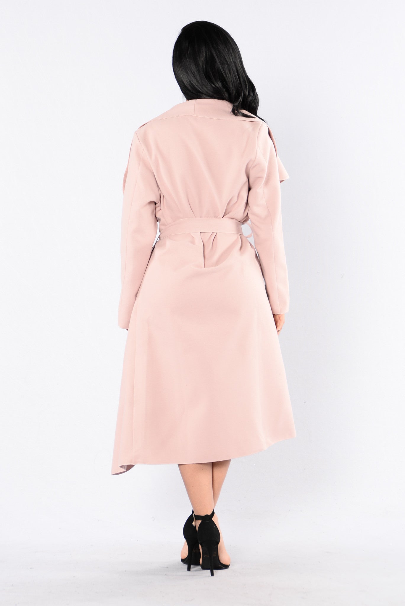 Big City Girl Coat - Dusty Pink