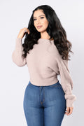 Off Balance Sweater - Dusty Pink