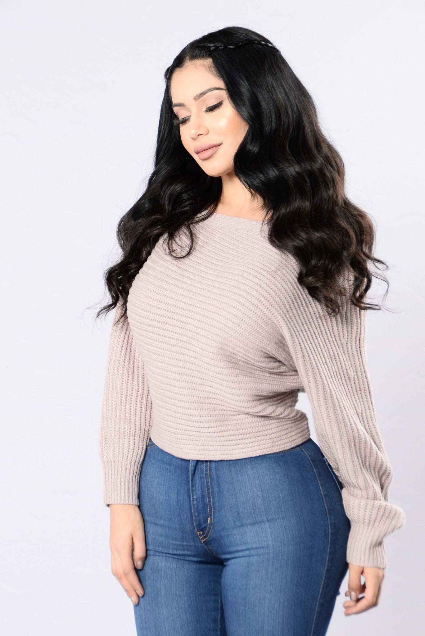 Off Balance Sweater - Dusty Pink