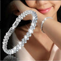 Crystal Diamond Bracelet in Sterling