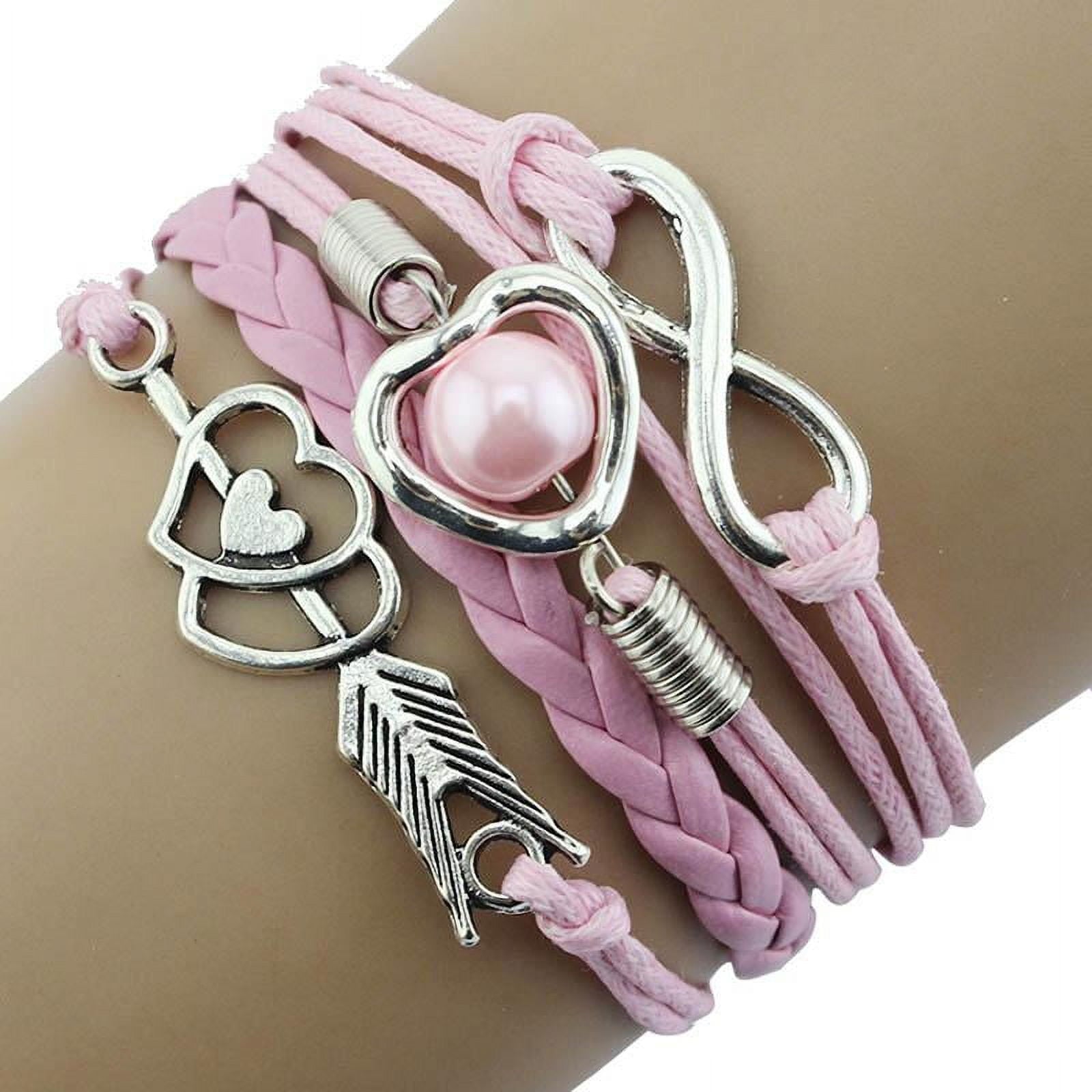 Braided Leather Friendship Bracelet For Woman or A Girl- Six Colors To Choose