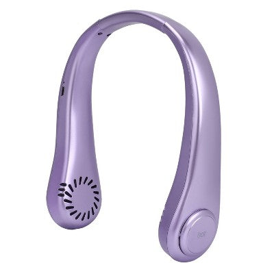 iJoy Portable Neck Fan Metallic Lavender