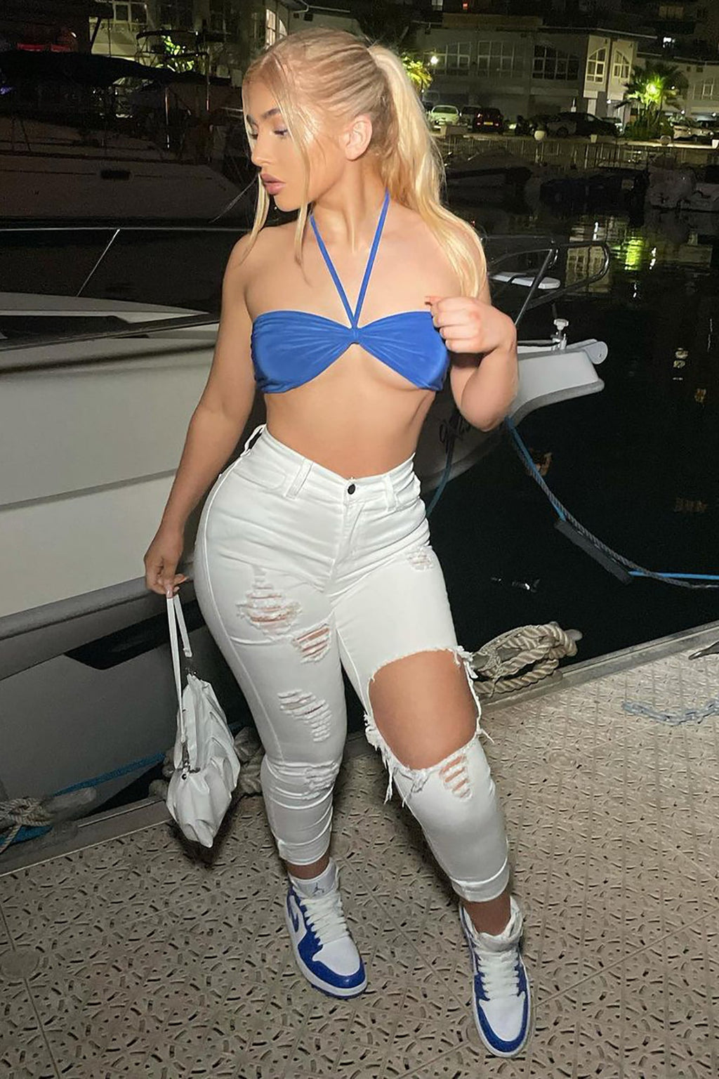 Glistening Jeans - White