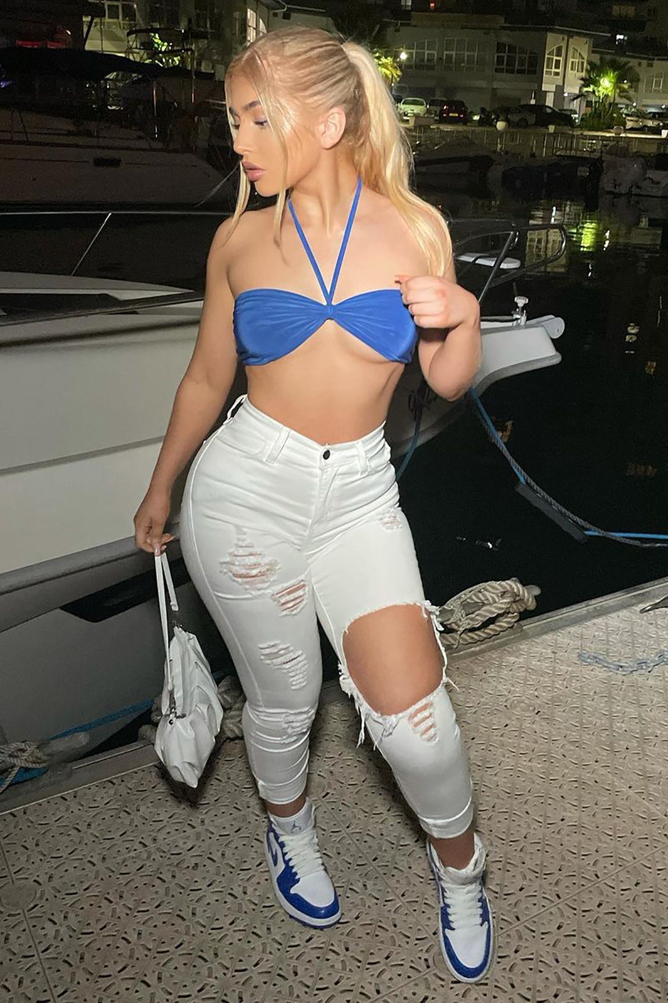 Glistening Jeans - White