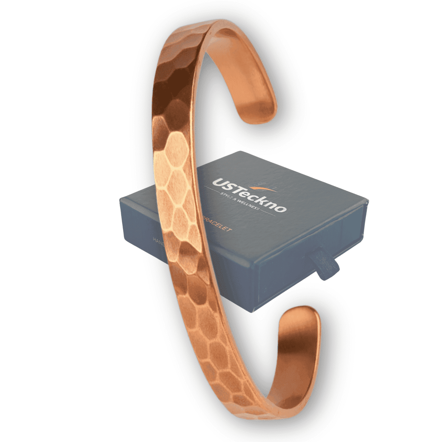 Hand Forged Unisex 100% Copper Bracelet. Made with Solid High Gauge Copper and Health benefits. Enhance your well-being in style!